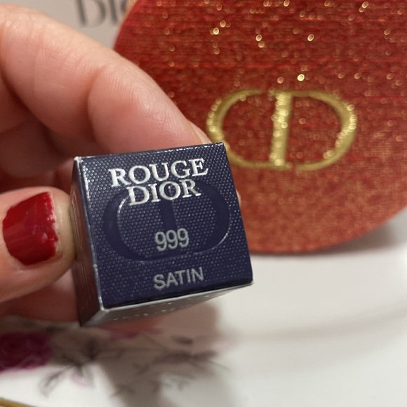 Dior Red Lunar Vanity Pouch with Lipstick - Picture 5 of 9